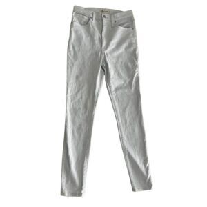 Madewell 11" White Speckled High-Rise Skinny Jeans – Size 27